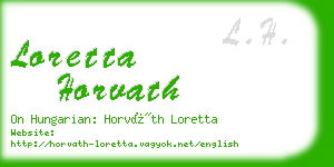 loretta horvath business card